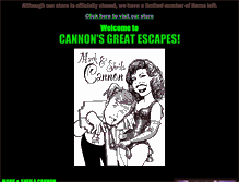 Tablet Screenshot of cannonsgreatescapes.com